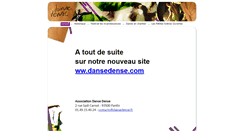 Desktop Screenshot of dansedense.fr