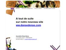 Tablet Screenshot of dansedense.fr